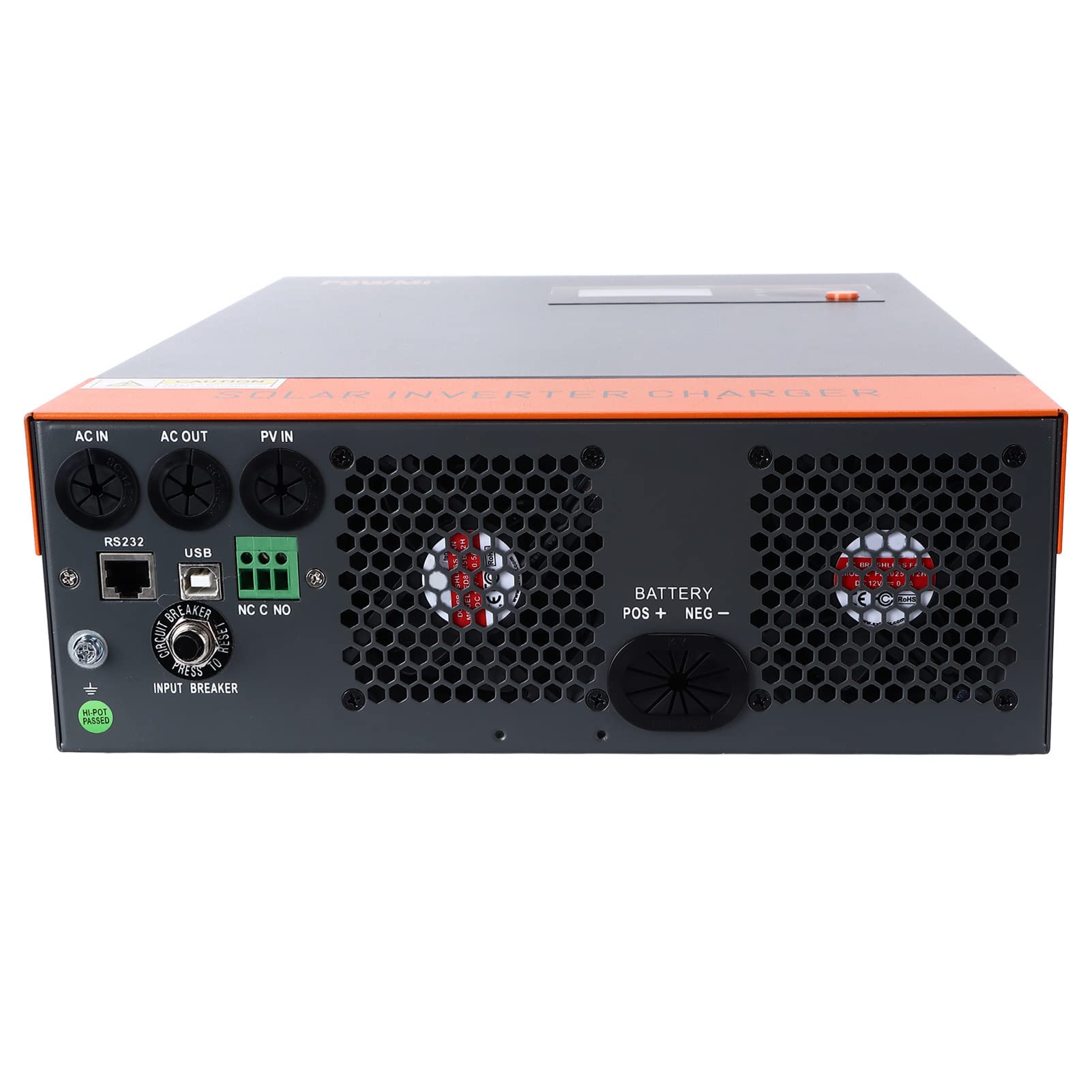 Marhynchus 5500W 48V Falownik ładowarka Solarna MPPT 80A Czysta Fala Sinusoidalna Konwerter Mocy z Wyświetlaczem LCD do Zasilania Awaryjnego UPS w Domu