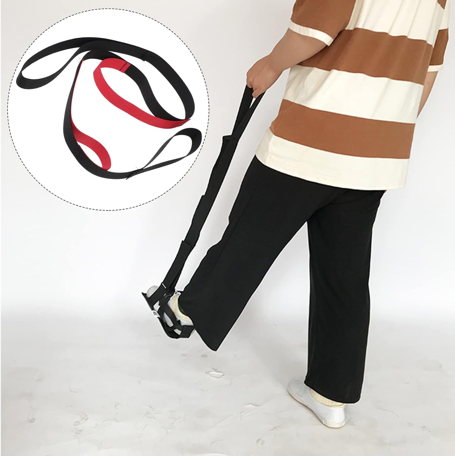 Convenient Leg Lifter Training Belt Walking Leg Band for Rigid Elderly and Flexibility