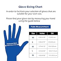 Vista 2 de JMU Guantes de examen de nitrilo XS, 1200 unidades, azul, 3.5 mil, sin látex y sin polvo, guantes desechables para examen médico