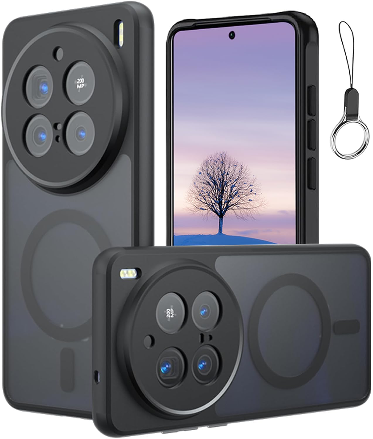 vivo X200 Pro(12+256GB) ケース各種 Amazon.co.jp: For Vivo X200 Pro 用 ケース 半透明のデザイン Magsafe