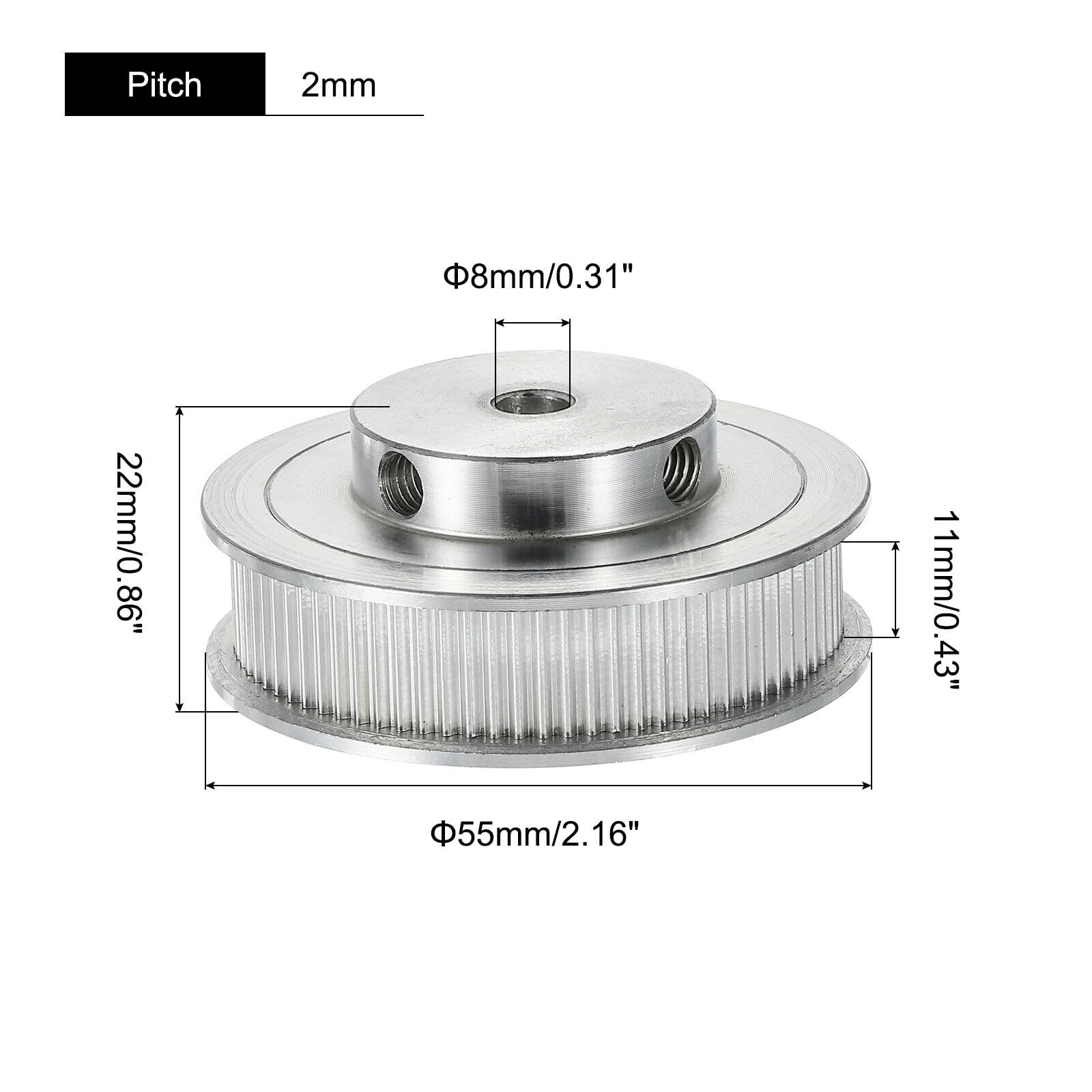 30 Teeth 3-M Timing Belt Pulley Bore 5/6/8/10/12/14/15/16mm Fit W=10/15mm HTD 3-M Belt 30T 30Teeth BFType HTD3M(16mm-BF,1PC_FIT Width 10MM Belt)