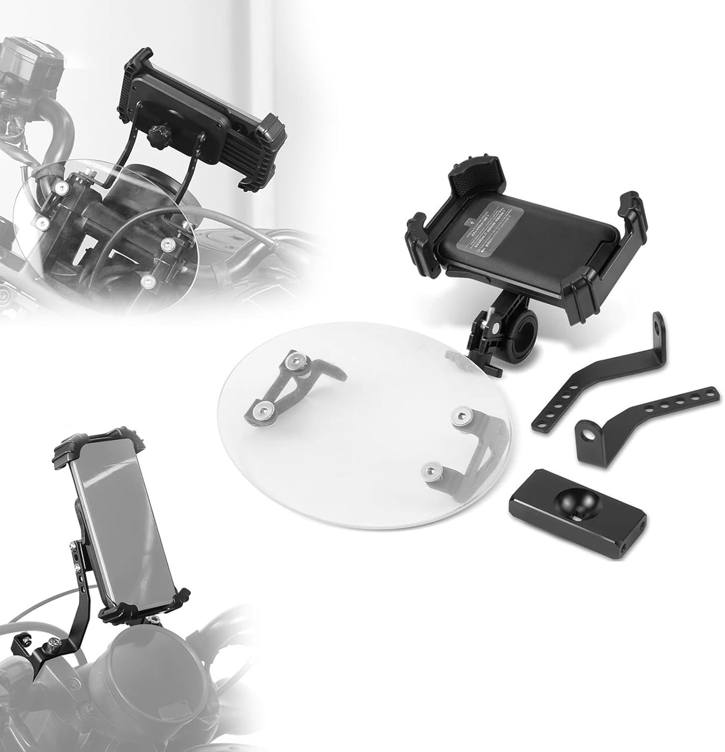 調整可能なオートバイ用携帯電話ホルダーブラケット ハンドル