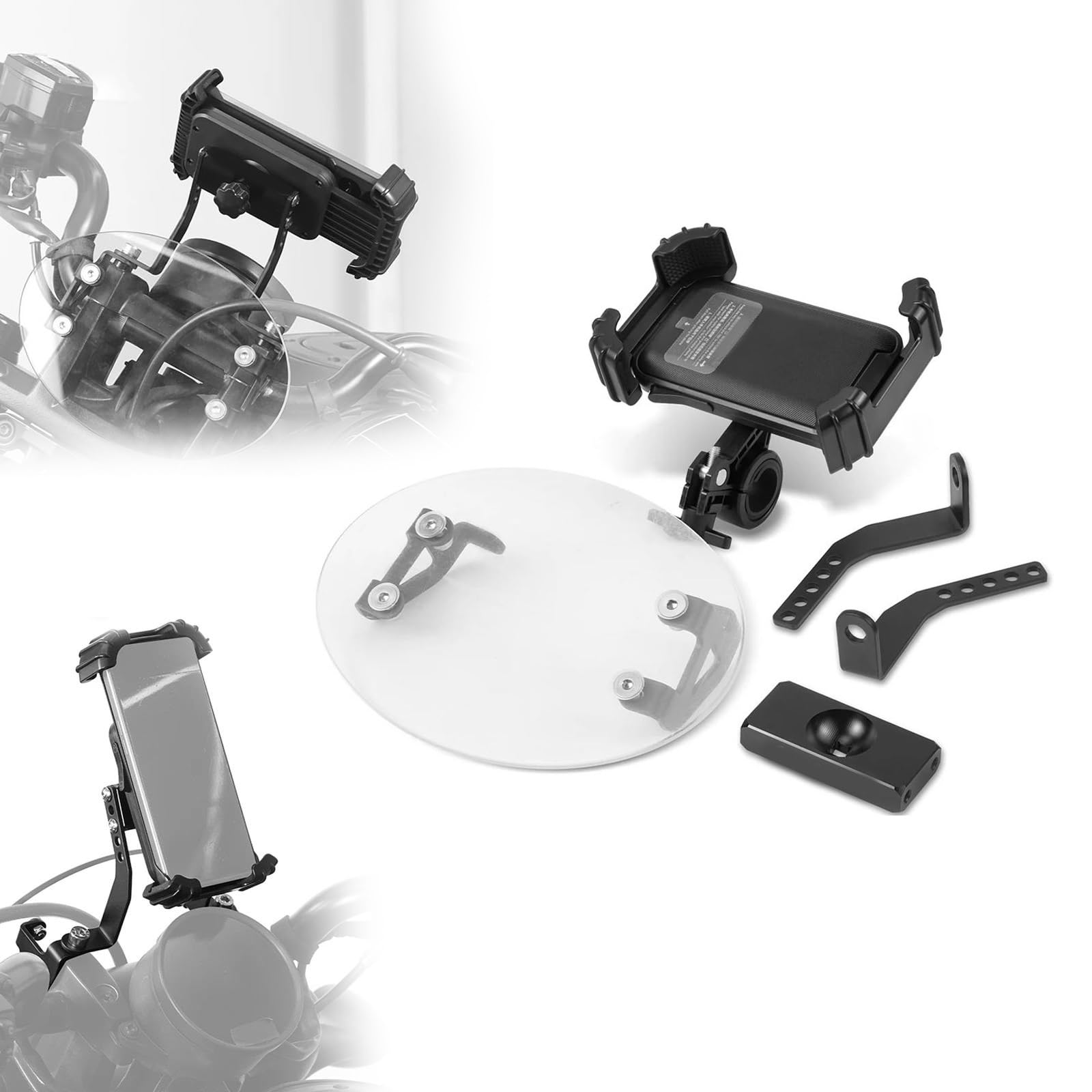 Support téléphone guidon moto pour Harley Sportster S RH1250S finition robuste