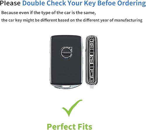 Miniatura 2 de Funda para llavero Volvo, Volvo XC40 XC60 S90 XC90 V90 2017 2018 T5 T6 2015 2016 T8 (negro), Negro -