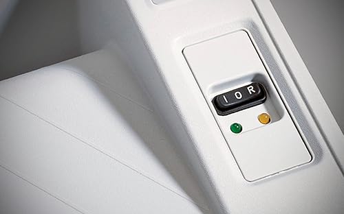 Miniatura 2 de Dahle 20506 Trituradora de papel sin aceite con cilindros de corte fresados de precisión, fabricada en Alemania, 25 hojas máximas, nivel de