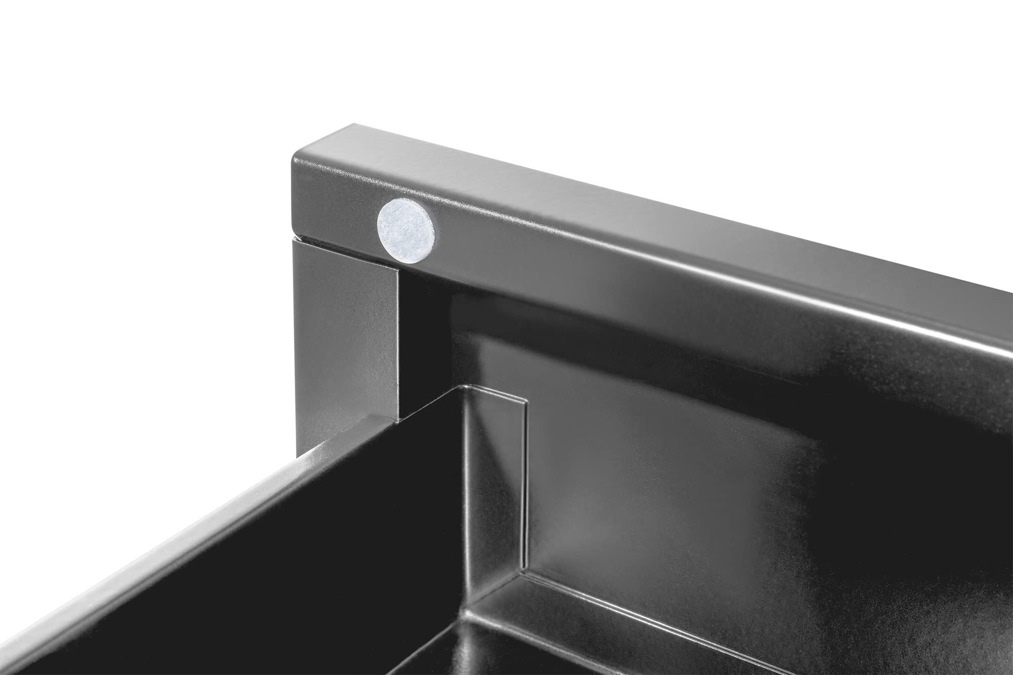DIGITUS Unterbau-Schublade – Ausziehbar – Leichtgängig – 48 cm tief – 5 kg Traglast – Zur Montage unter Schreibtisch, Werkbank oder Arbeitsplatte – Schwarz