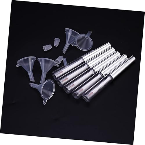 Miniatura 3 de LALAFINA 10 botellas de aceite de maquillaje vacías para pestañas de plástico Ml máscara de ricino y delineador de ojos con varitas transparentes