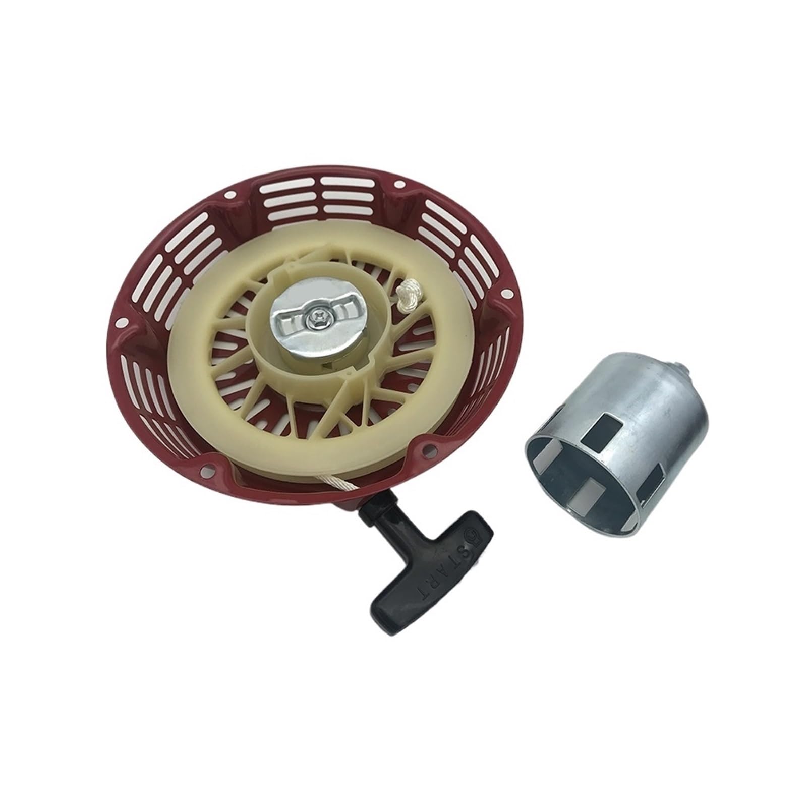 Ensemble de démarrage à tirette robuste pour moteurs de tondeuse thermique 11 à 13 CV