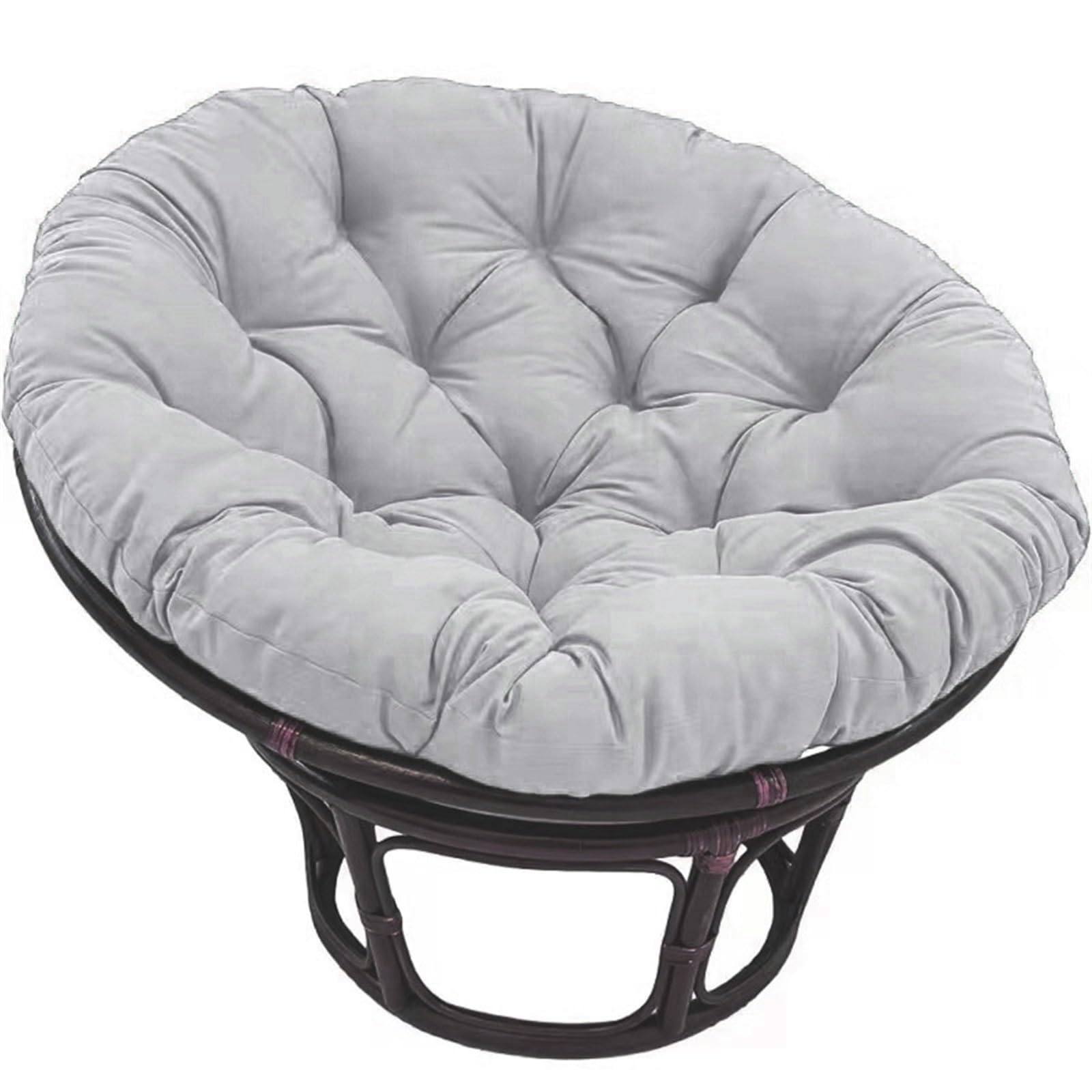 Cojín para silla Papasan grueso de 110 cm contra la rigidez del ratán
