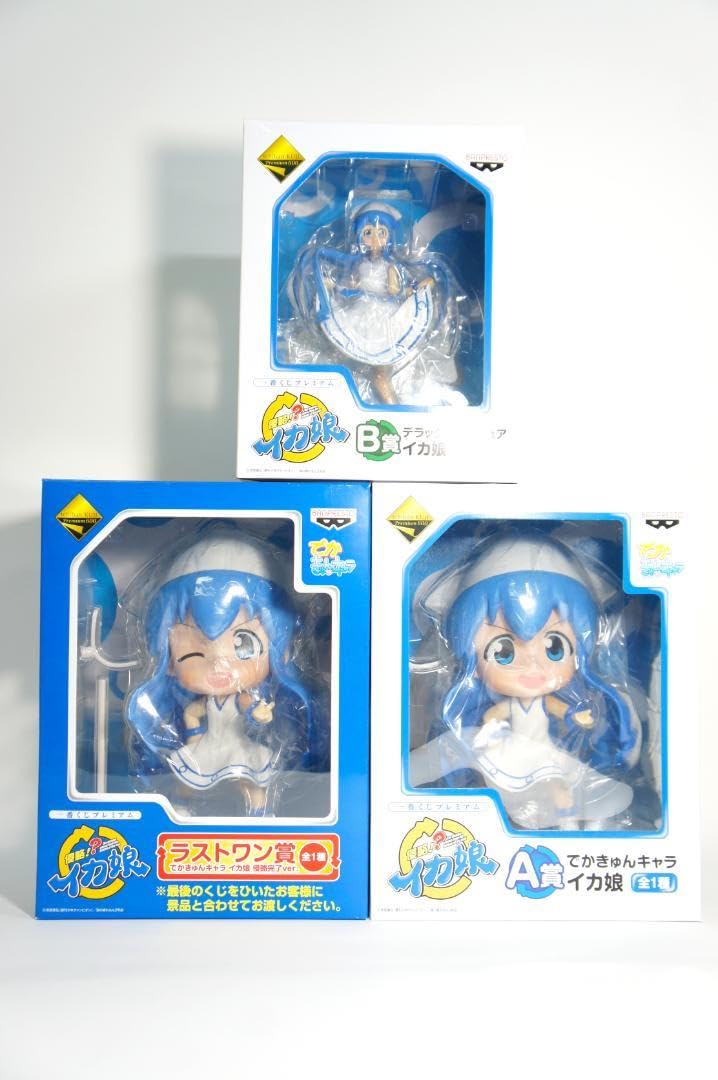 新品未開封　イカ娘プラモ　フィギュアセット Amazon | 一番くじ 侵略イカ娘 A賞B賞ラストワン賞 フィギュアセット