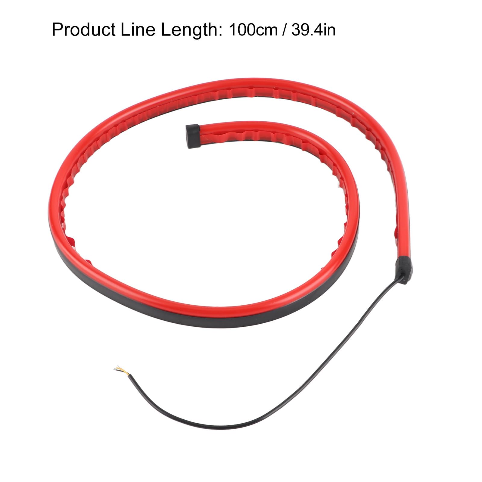Barra luminosa esterna a LED per portellone posteriore100 cm striscia di terza luce di stop a LED impermeabile flessibile luce rossa luce di stop alta universale per auto striscia
