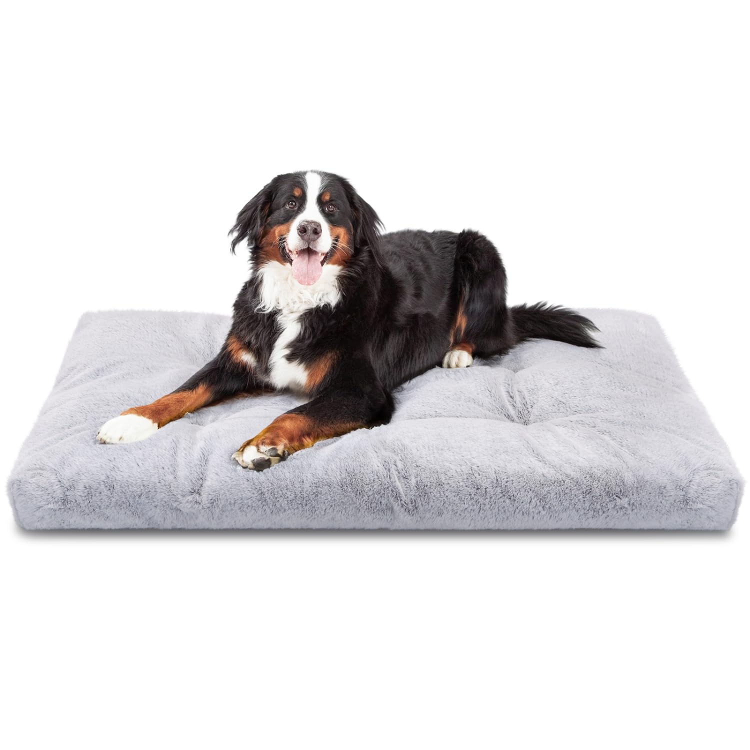 Nobleza Cama para perros grandes – Cojín para perros grandes, muy suave, mullido, antiansiedad, cojín para perros, lavable, suelo antideslizante, XXL 122 x 74 x 10 cm