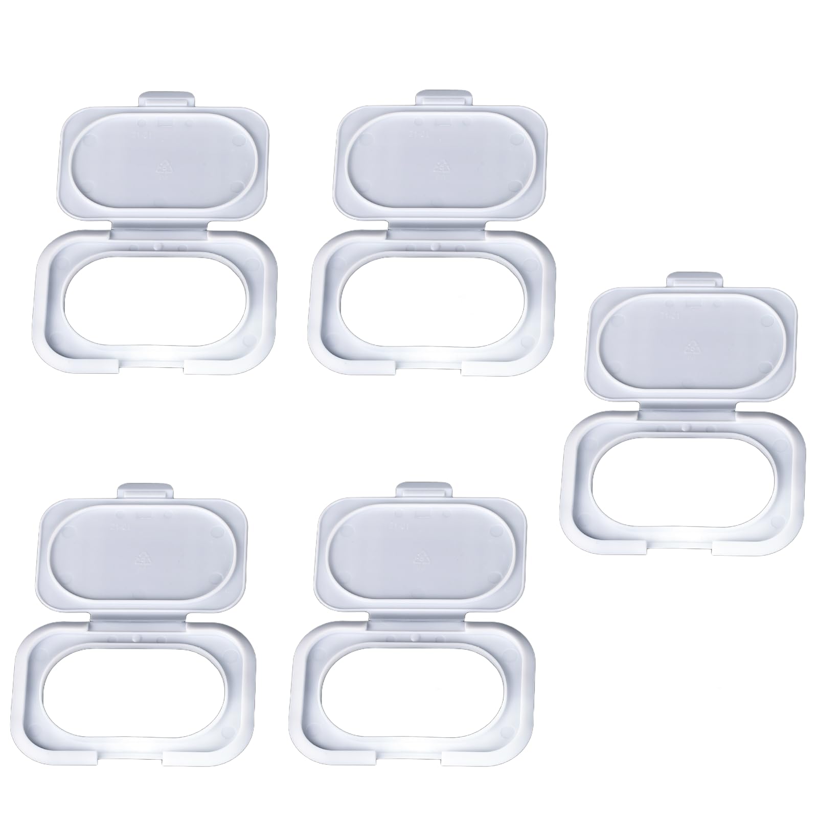 5 Pack Wipe Holder Wipes Flip Lid Reusable Wipe Dispenser Cover Travel Wipes Case for Water Wipe Packs Portable Pouch Travel Wet Tissues Paper Towel Holder Countainer
