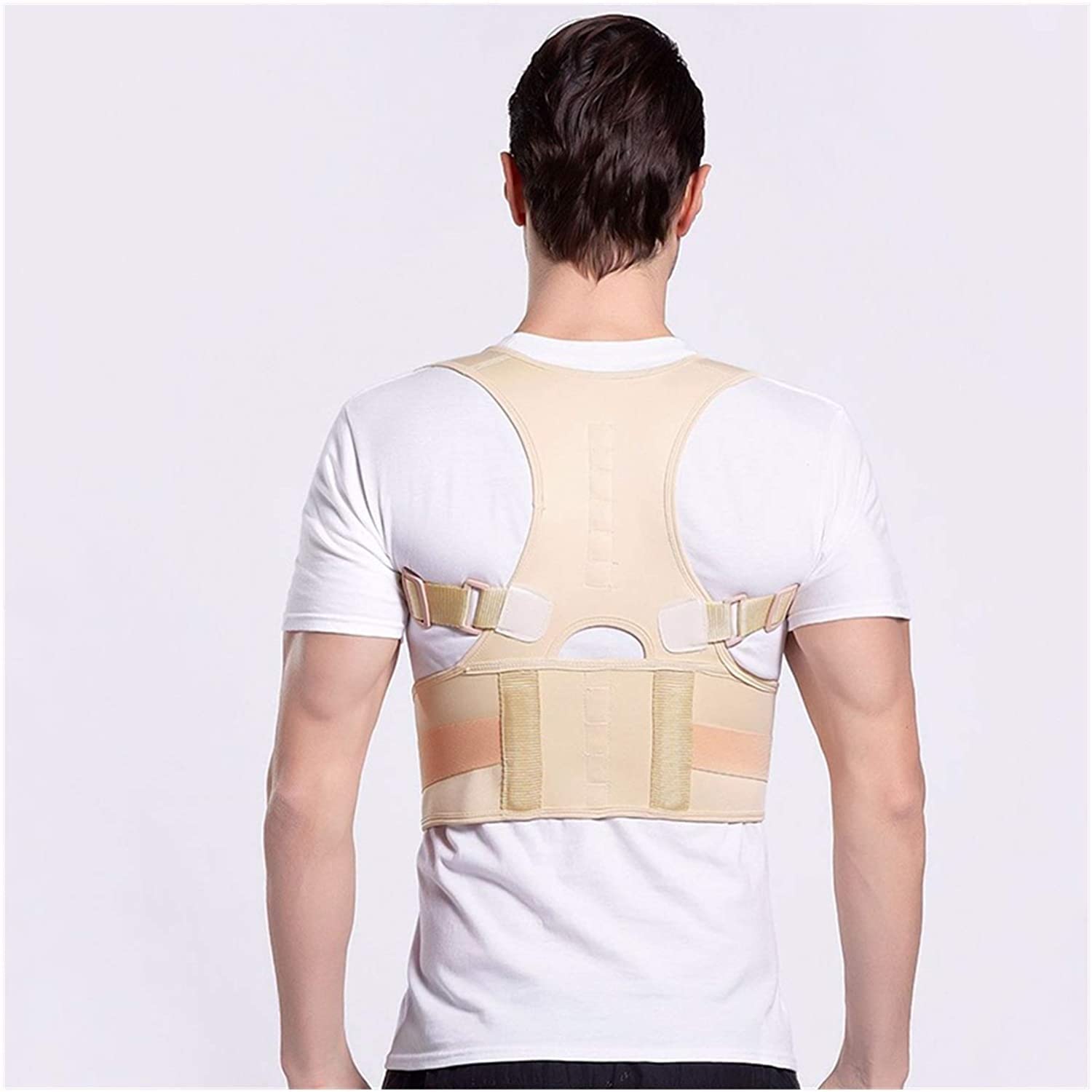 Corrector de Postura magnético Ajustable, corsé, Tirantes para Espalda, cinturón de Espalda, Soporte Lumbar, Corrector Recto para Hombres y Mujeres, Herramientas
