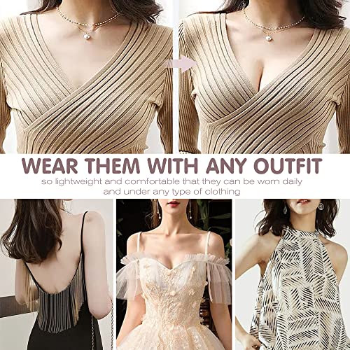 Miniya 2024 Push Up Sticky Bra For Women, 2 Pack Reusable Adhesive Invisible Bra Backless Strapless Bra thumb #5