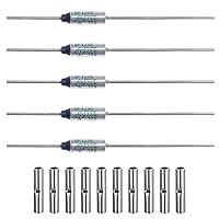 Vista 13 de (paquete de 5 piezas) H113E SEFUSE 10A 250V (compatible con fusibles térmicos de 110 V, 125 V) de 242.6 °F, cortes térmicos de 117 grados