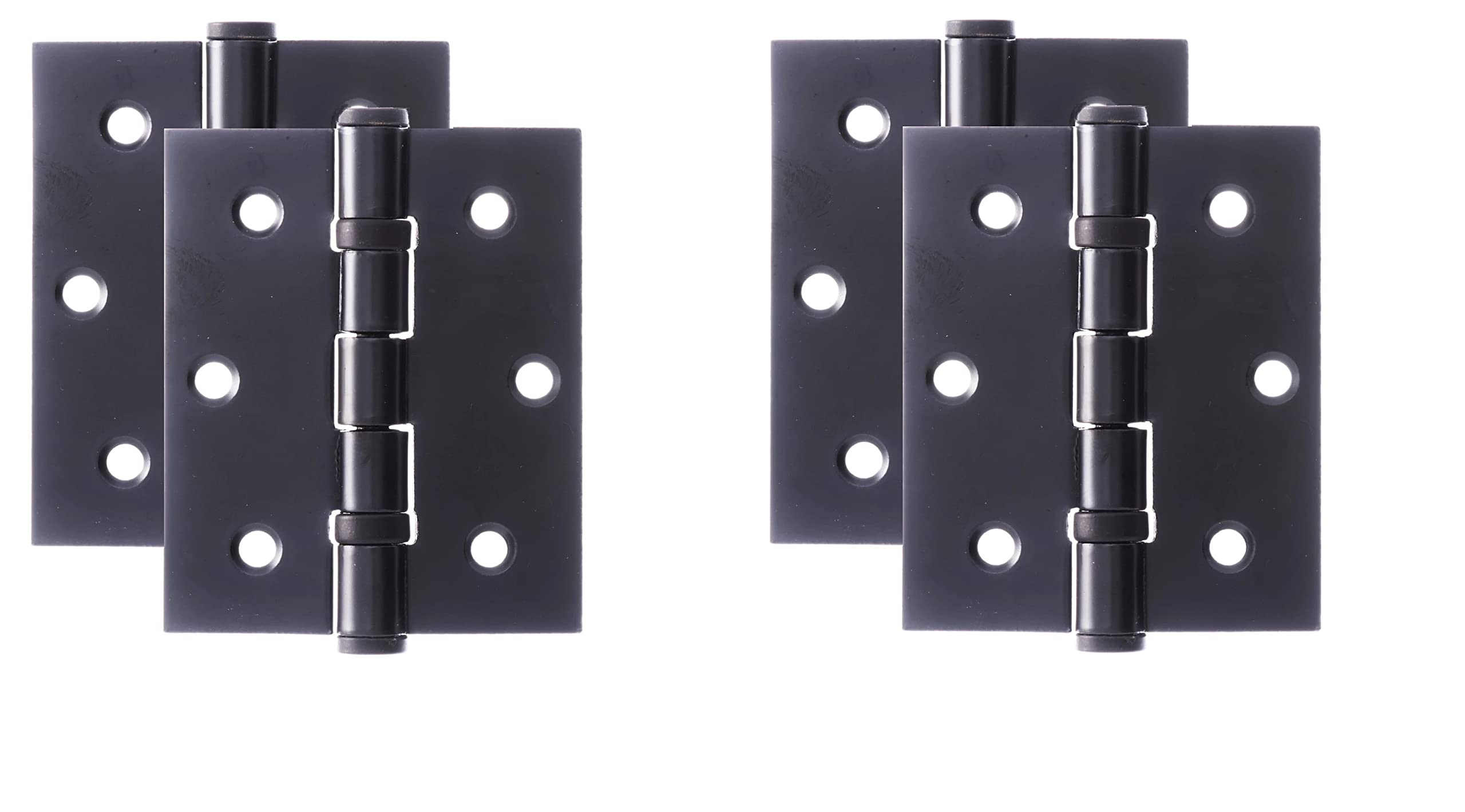 Golden Grace Ball Bearing Timber Door Hinge - Matt Black Finish - 75mm - 2 Pack