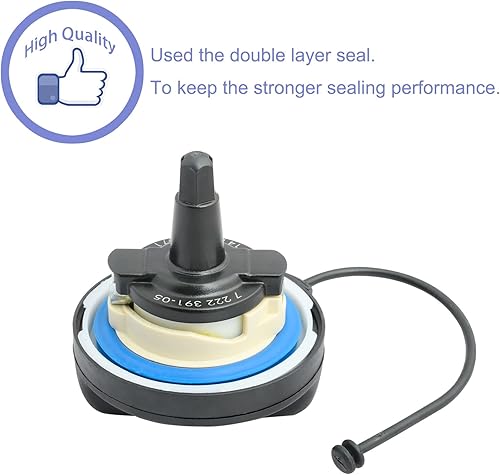 Miniatura 5 de Tapa de gasolina, tapa de llenado de depósito de combustible 16117222391 repuesto para Mini Cooper BMW E39 E46 325i 328i 330i 525i 528i 530i 535i X1