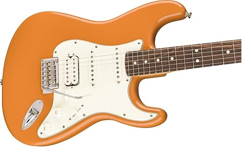 Fender - Guitarra eléctrica Player Stratocaster HSS, color naranja (Capri Orange), diapasón Pau Ferro