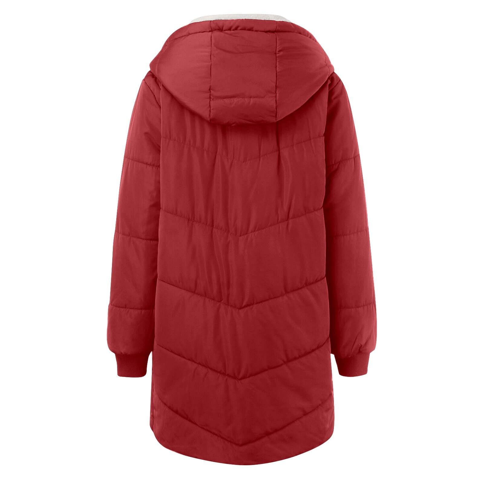 Genérico Abrigo de invierno acolchado para mujer,Ropa Mujer Cremallera con Bolsillo chaqueta plegable ligera plumón Running Funcional Chic Cazadoras Termica Calefactables otoño e