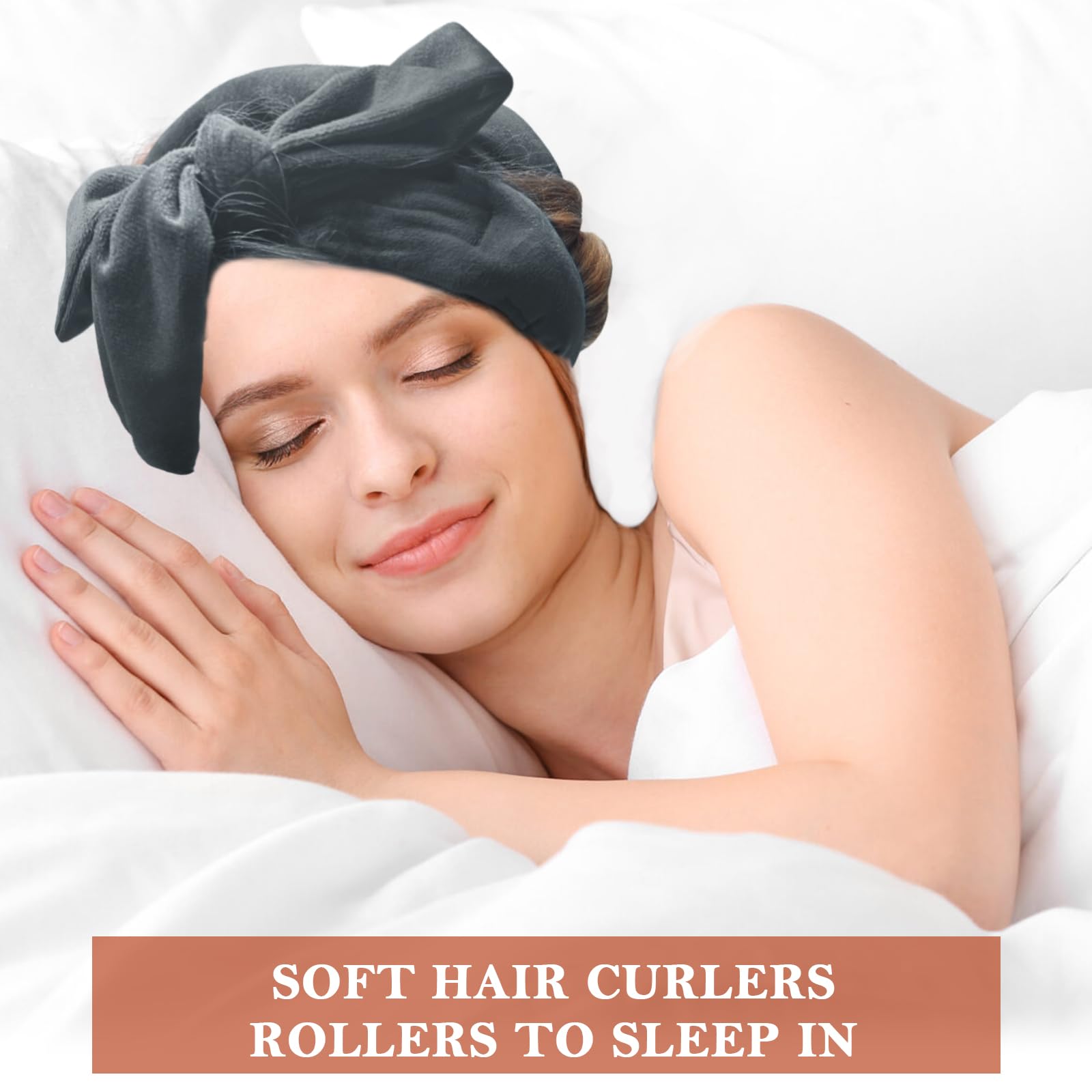 weiwei Heatless Curlers Headband, Heatless Overnight Curls Hair Curlers No Heat, 70" Soft No Heat Hair Curlers - Image 2