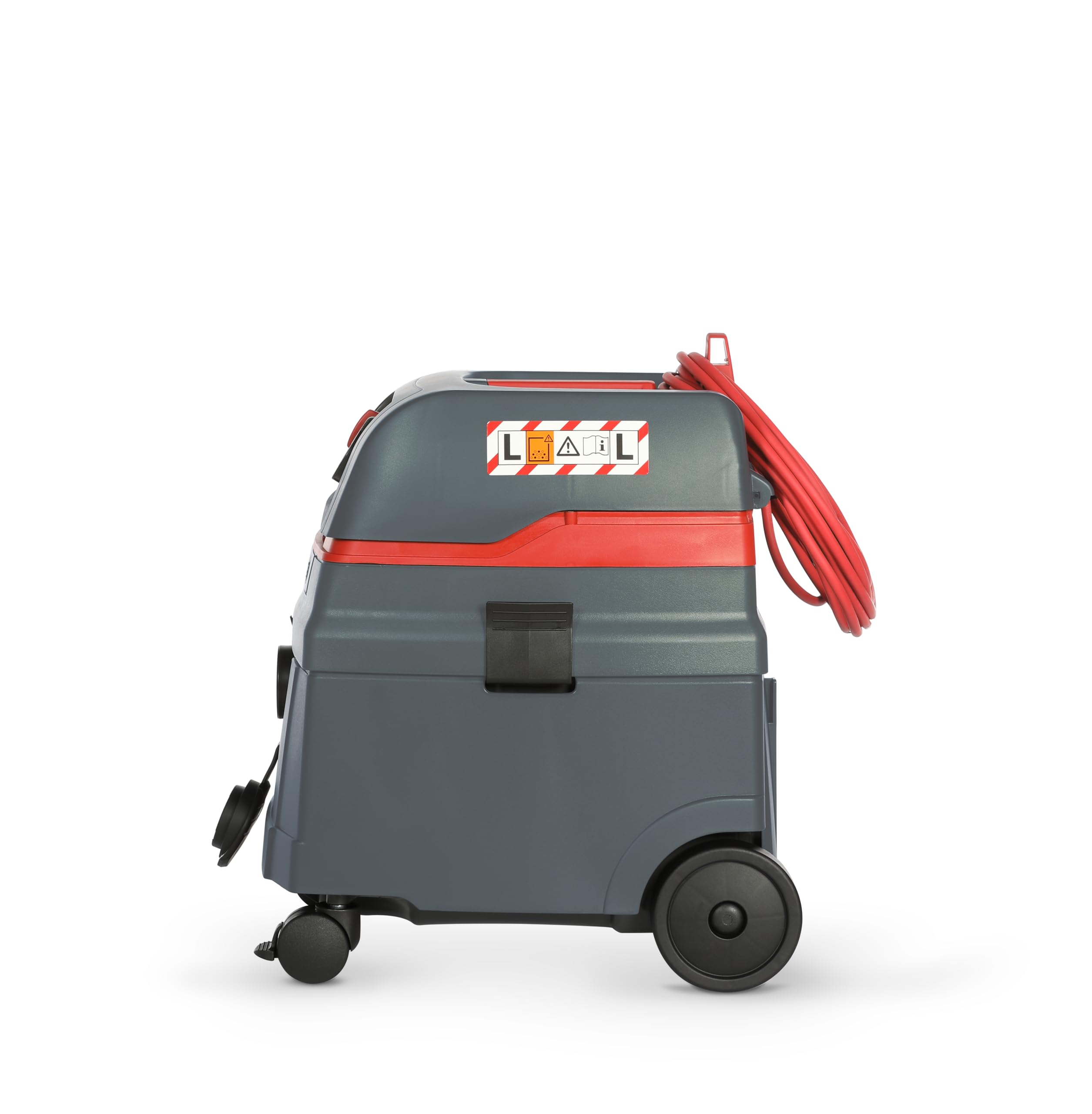 starmix ISC L-1625 – Aspirateur Industriel, Classe de poussière L avec Prise de Courant et Nettoyage Automatique du Filtre – Aspirateur Eau et poussière pour Chantier, 1600 W, 25 l, Tuyau de 5 m