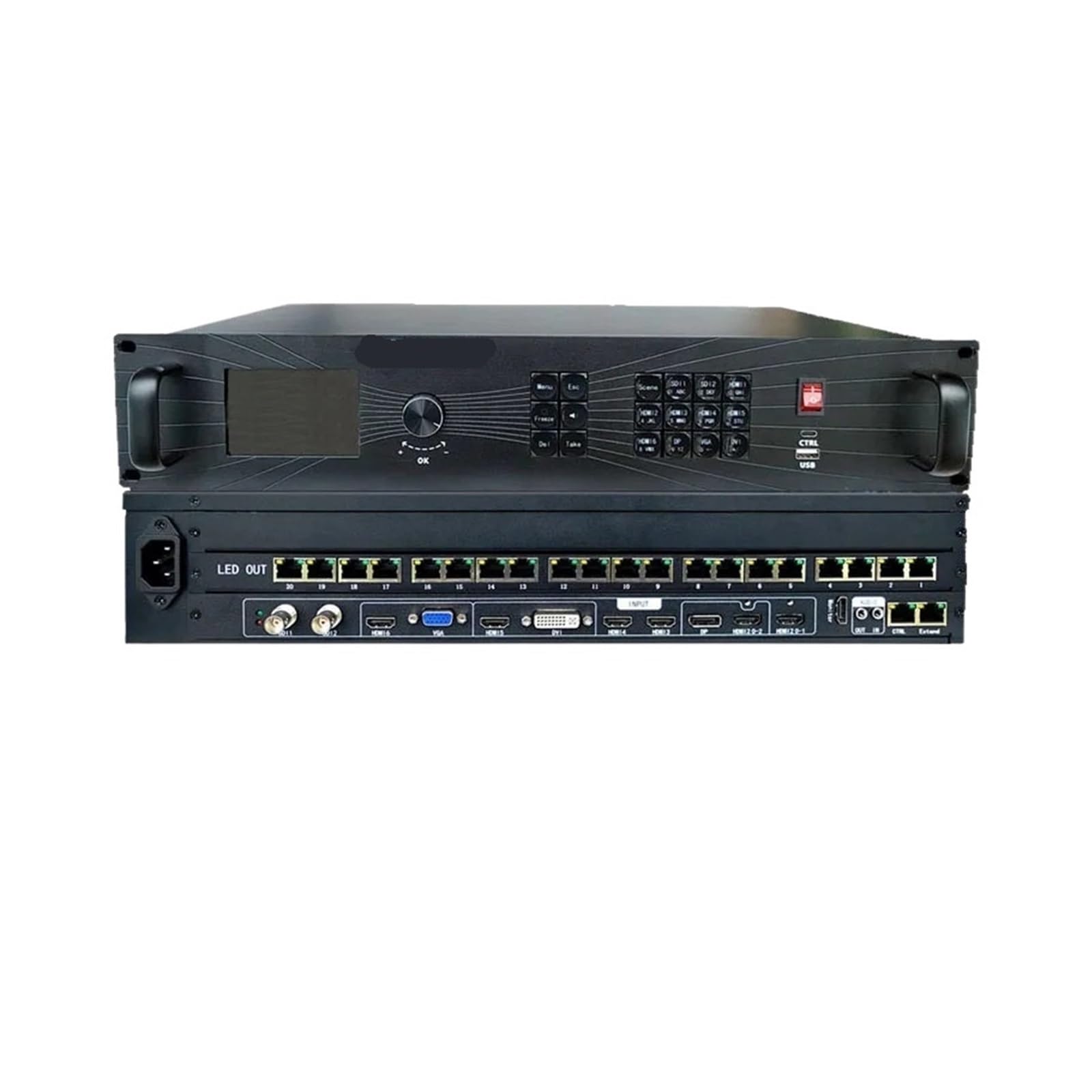 KACOME Y8-620 Video Processor RGB Full Color Module LED Display Controller Support HDMI2.0 1.2 DP VGA DVI