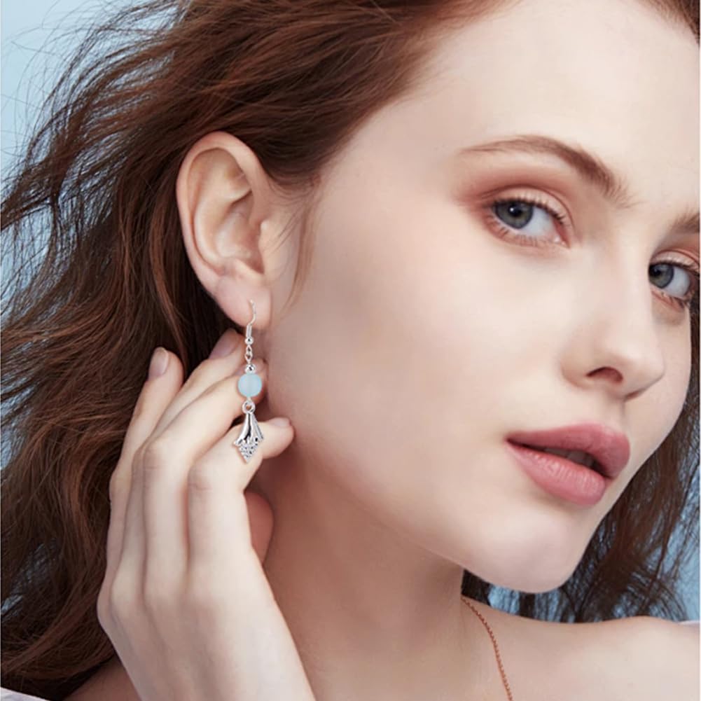 SUNNYCLUE 1 Box 60Pcs Metal Starfish Charms Silver Octopus Charm Bulk Tibetan Marine Life Sea Animal Fishtail Whale Crab Lobster Pendants for Jewelry Making DIY Crafts Earrings Necklaces Keychains - Image 5