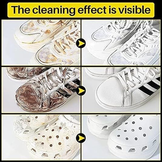Image of Shoe Cleaning Wipes (80 PCS) - Instant Sneaker Cleaner Wipes for Shoes, White Shoes, Sports Shoes & Leather Footwear, Portable Stain Remover, Quick Cleaning Wet Wipes for Travel & Daily Use