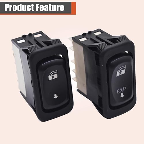 Miniatura 4 de labwork Interruptor de ventana lateral del conductor y el pasajero A0630769008 A0630769027 para Freightliner Columbia Century 2001-2011