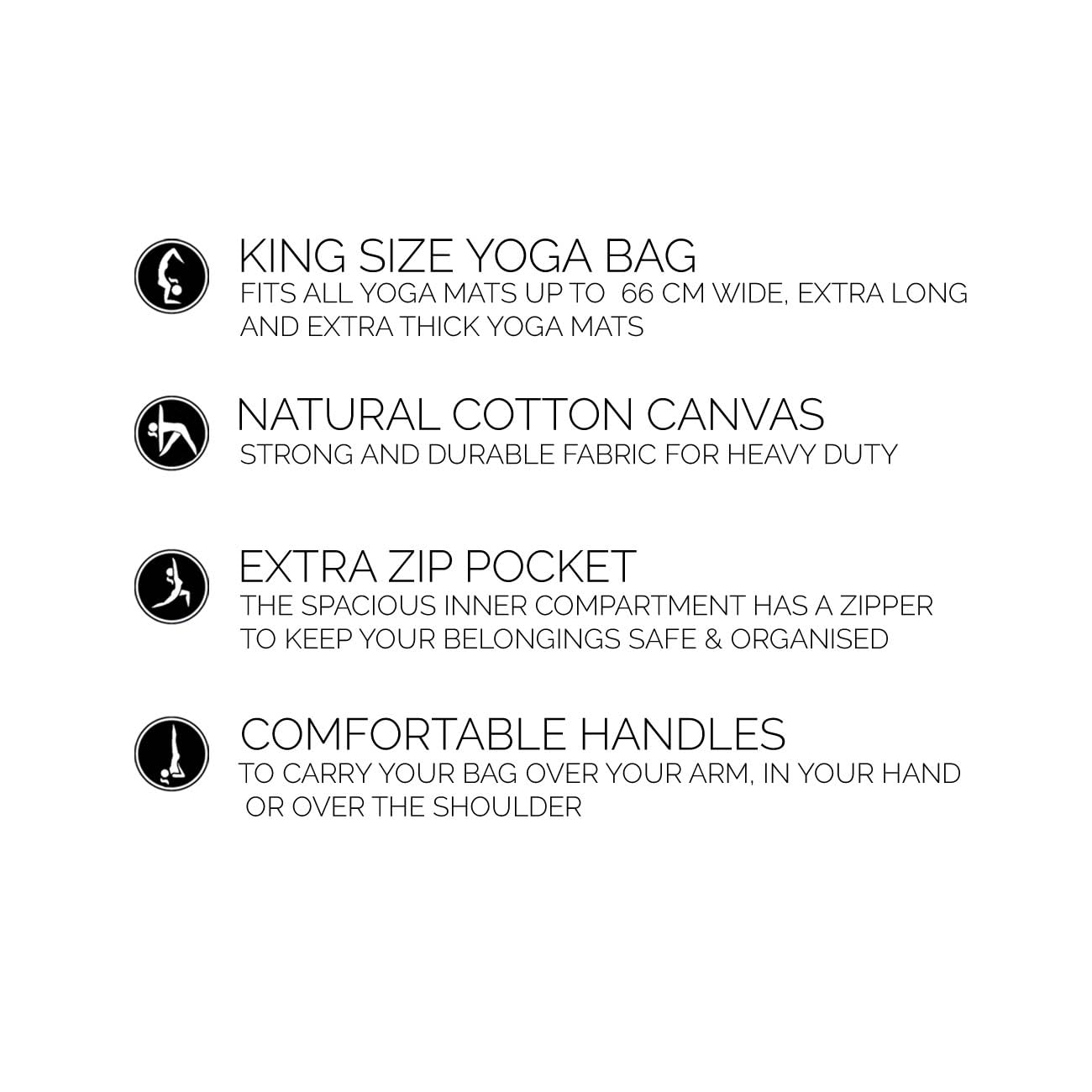 Love Generation Yoga-Tasche für Yogamatte XL - Sand