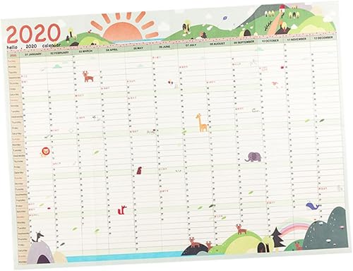 6pcs 2020 Mini Paper Calendar Wall Calendars Refillable Planner Annual Calendar 2020 Monthly Wall Calendar Monthly Calendar Week Memo Pad 2020