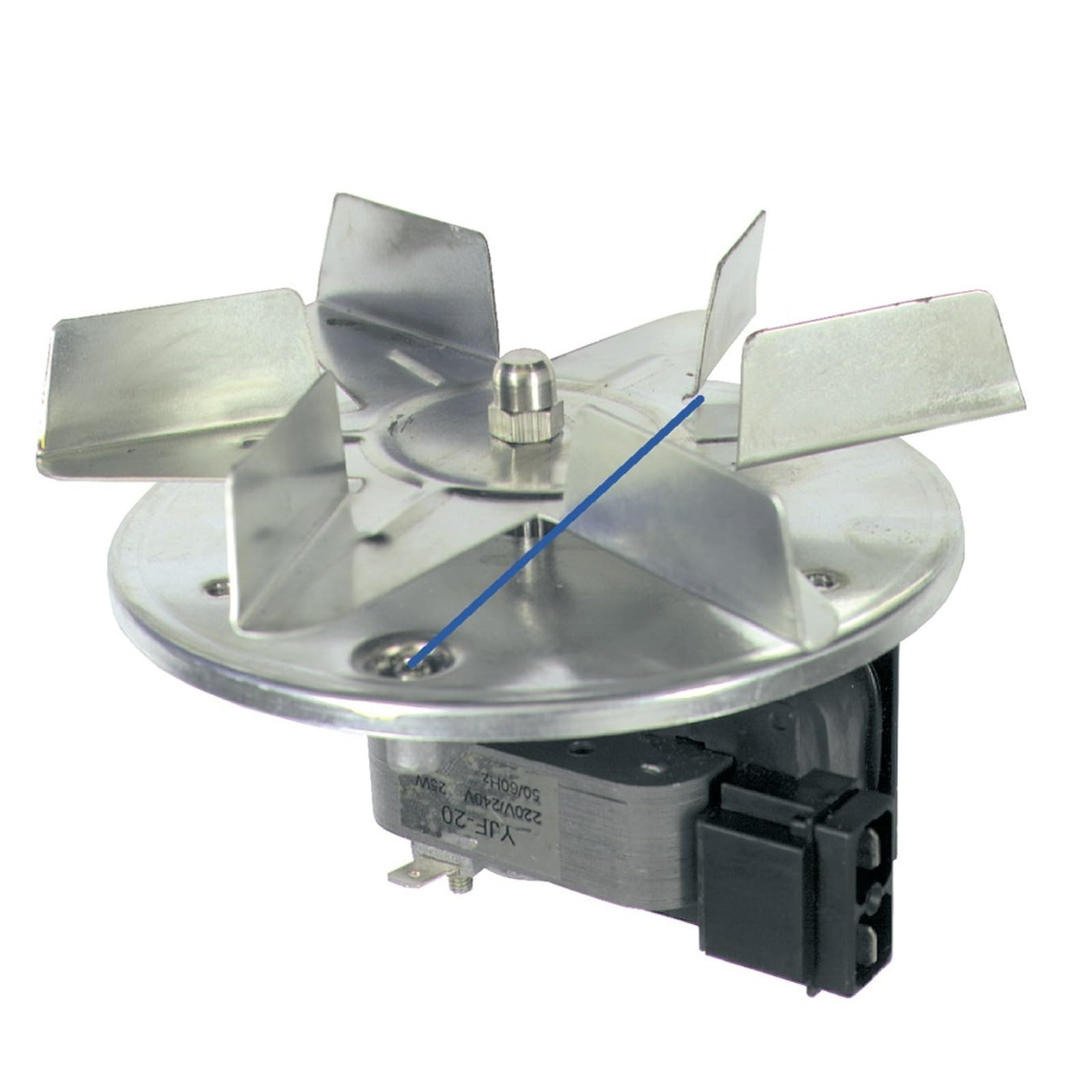LUTH Premium Profi Parts Heißluftventilator kompatibel mit Philips 481936118122 kompatibel mit Smeg 699250029 mit Flügel für Backofen