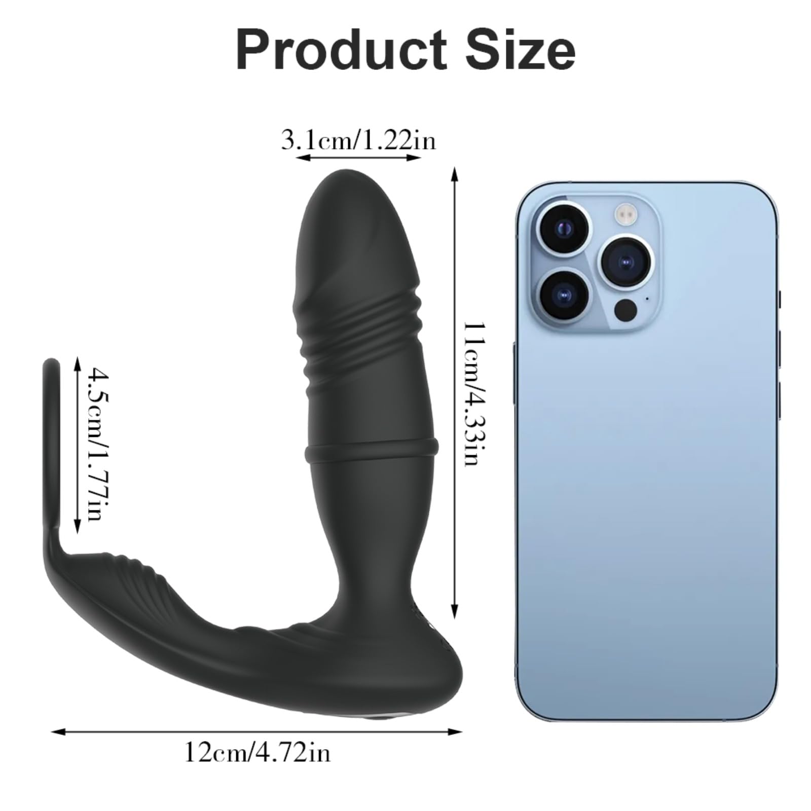 Vibratore Vibratore della prostata Plug anale 3 in 1 Anello di eiaculazione ritardata Butt plug a distanza senza fili Masturbatore Giocattolo del sesso Per Uomini