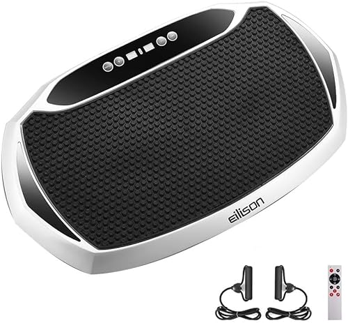 EILISON Bolt Vibration Plate - Máquina de ejercicios en el hogar con bandas de bucle para pérdida de peso, tonificación y entrenamiento en casa de