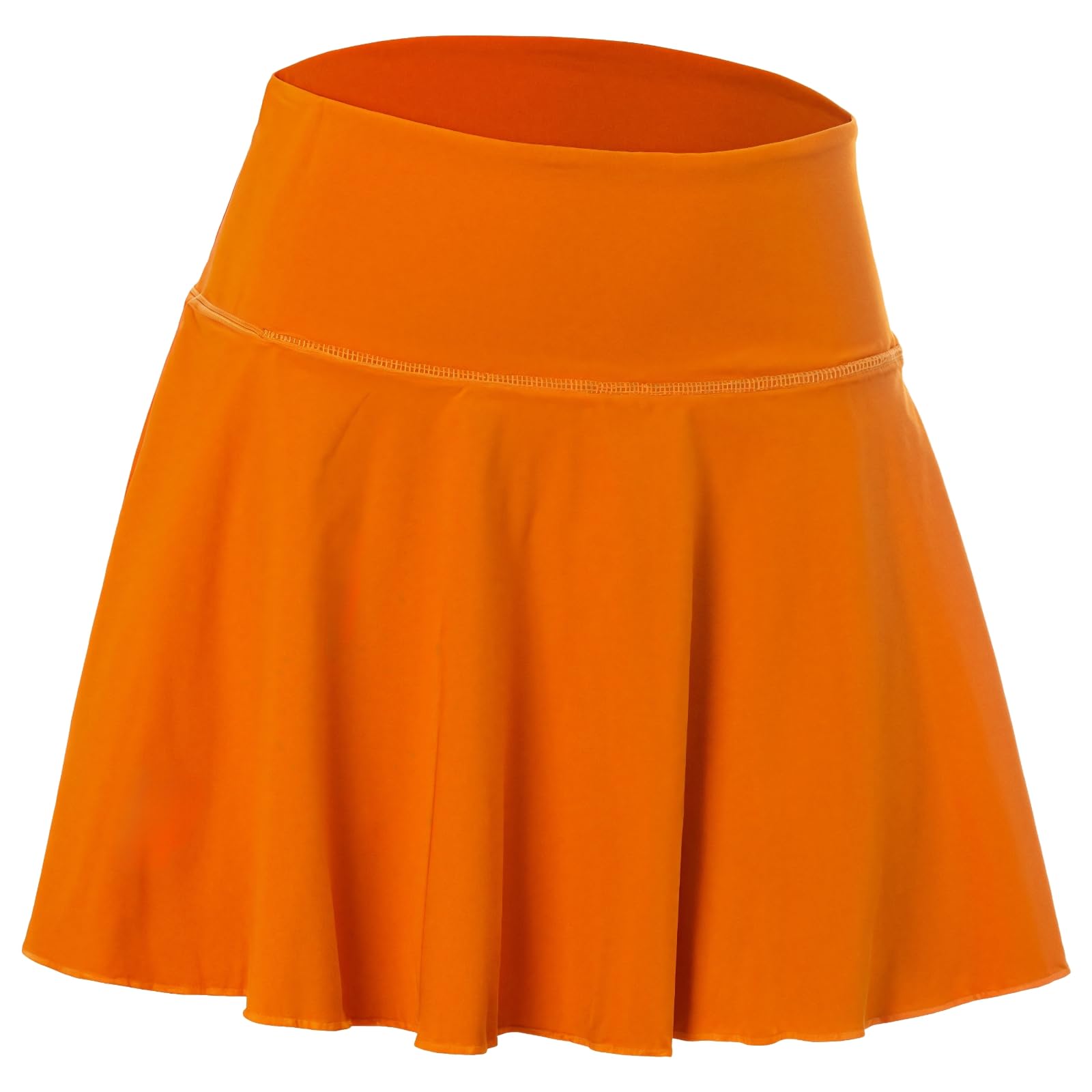 Tennisrock für Damen, Sport-Skort mit Taschen, hoher Bund, schwarzer Rock mit Shorts, für viel Bewegungsfreiheit bei Training und Freizeit, Nylon-Spandex, Größen S-XXXL