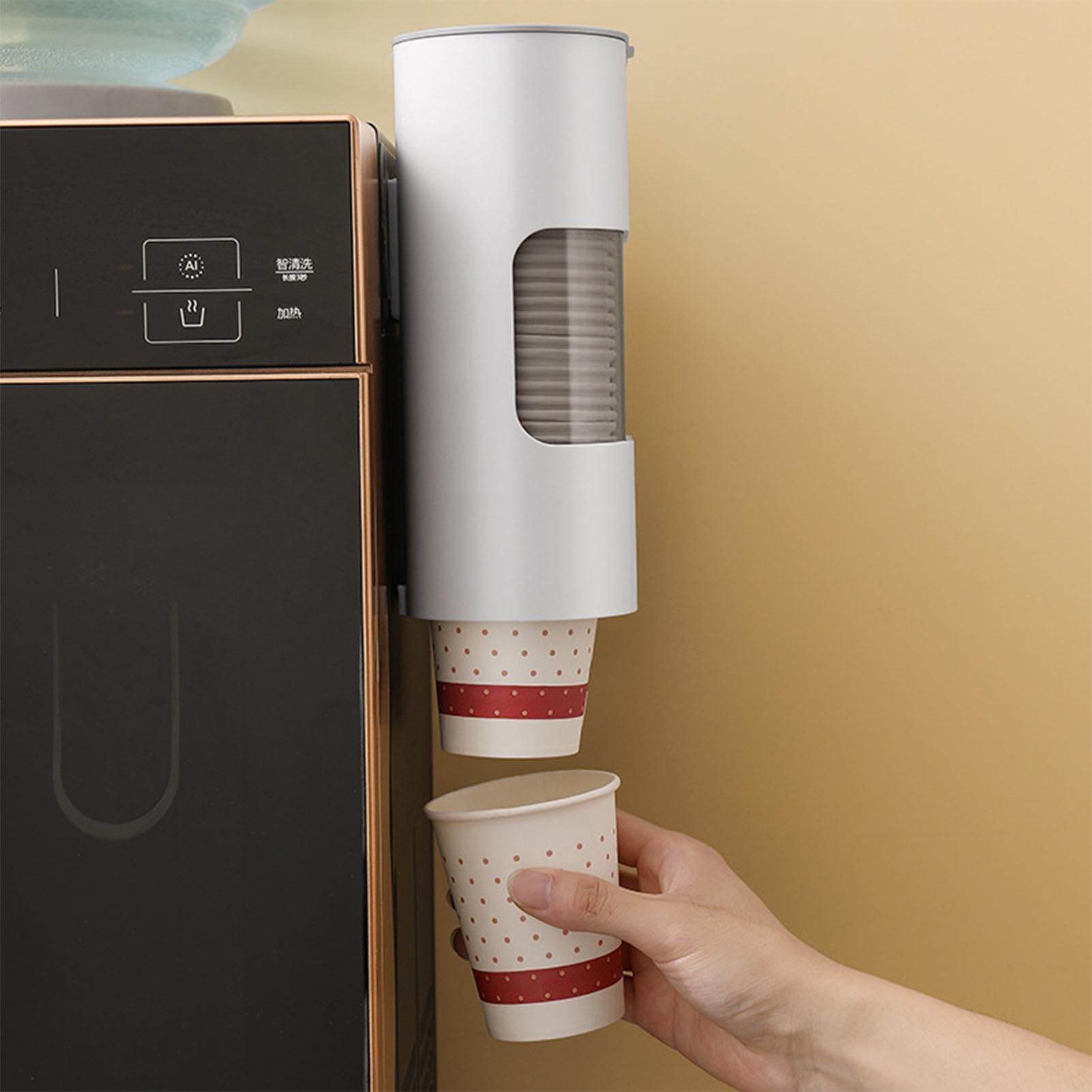 Dispenser per tazze da bagno, montaggio a parete, porta bottiglia per feste, dispenser per acqua refrigerante, montaggio a parete, per bagno, sala pausa, palestra