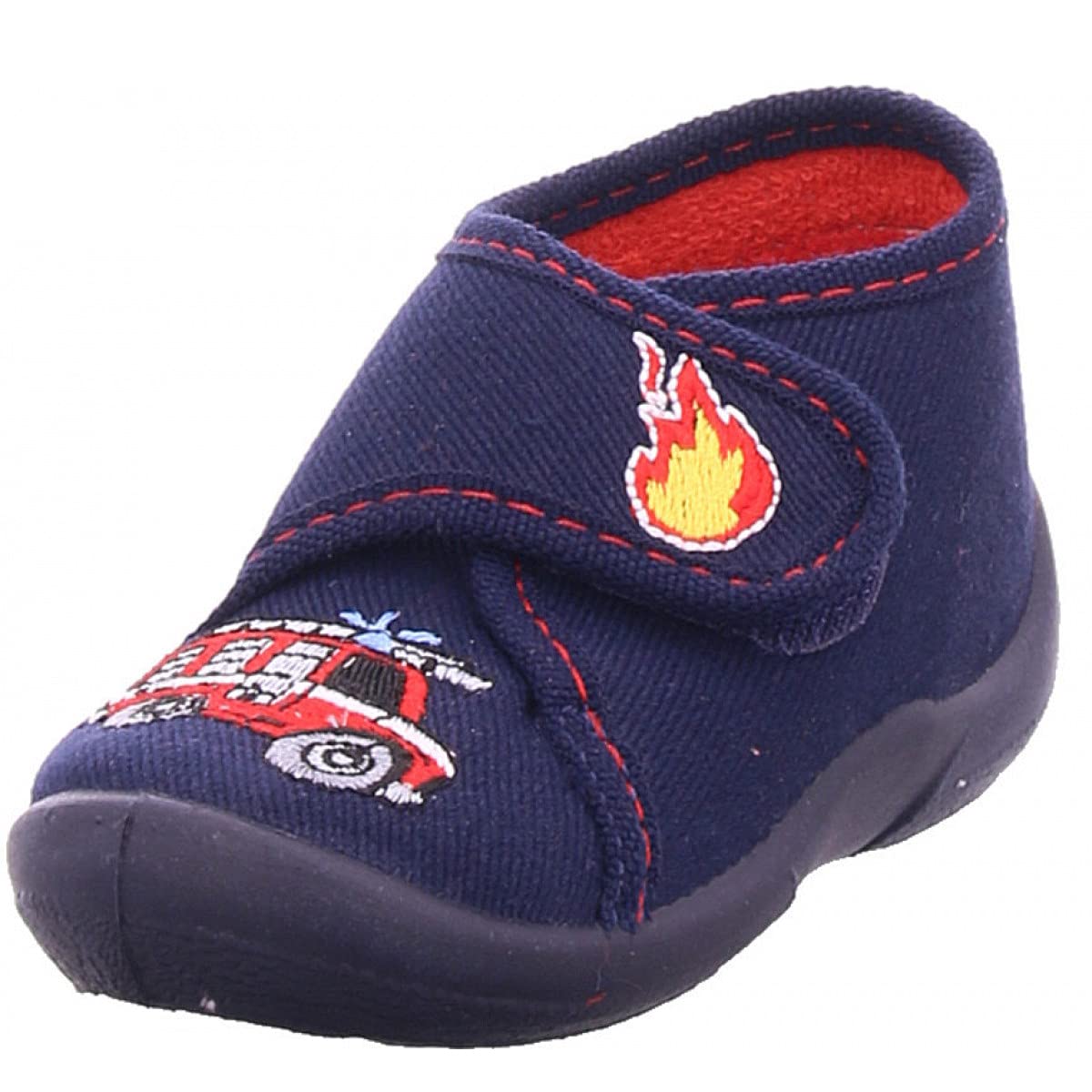 Fischer Markenschuh Mini High Slippers, Blue Marine 521, 8.5 UK Child
