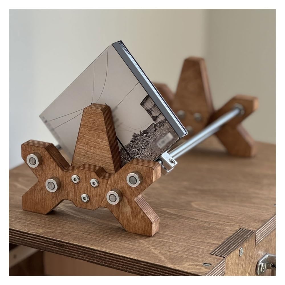 Deposito di Dischi in Vinile, creatività Portaoggetti in Legno e Metallo Porta Album for CD for Soggiorno, Camera da Letto, Salotto,Custodia del CD