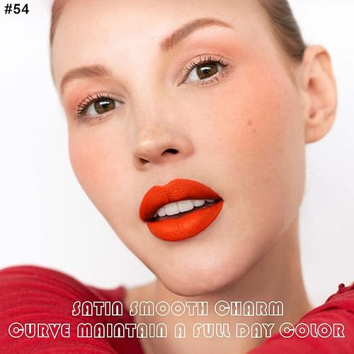 Miniatura 65 de evpct Juego de 3 lápices labiales líquidos de color oscuro, color rojo, verde esmeralda, mate, 24 horas, de larga duración, impermeable, a prueba