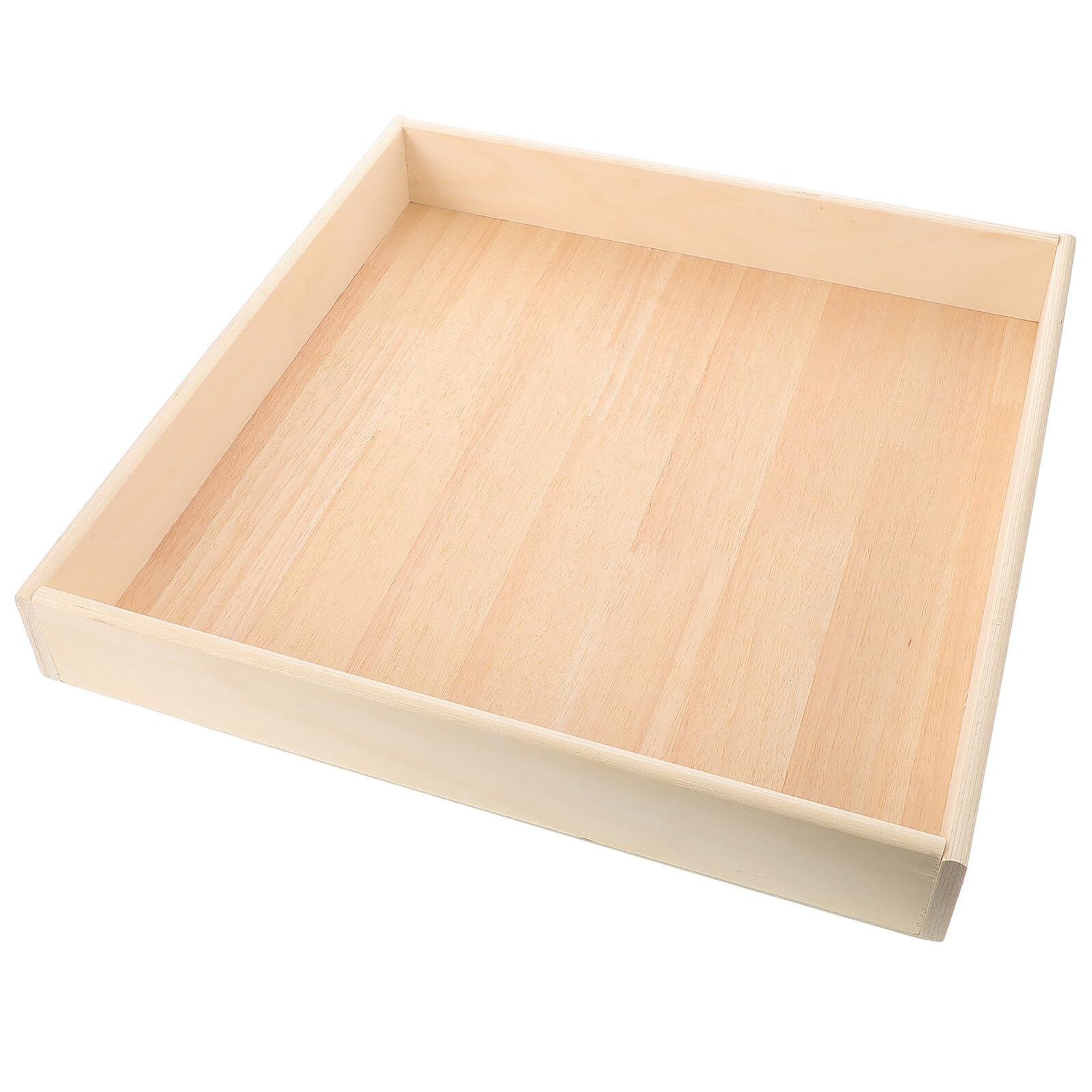 Bandeja de Arena Pequeña de Madera para Niños, Uso Interior, Diseño Seguro y Atractivo, Adecuado como Juguete para Áreas de Juego