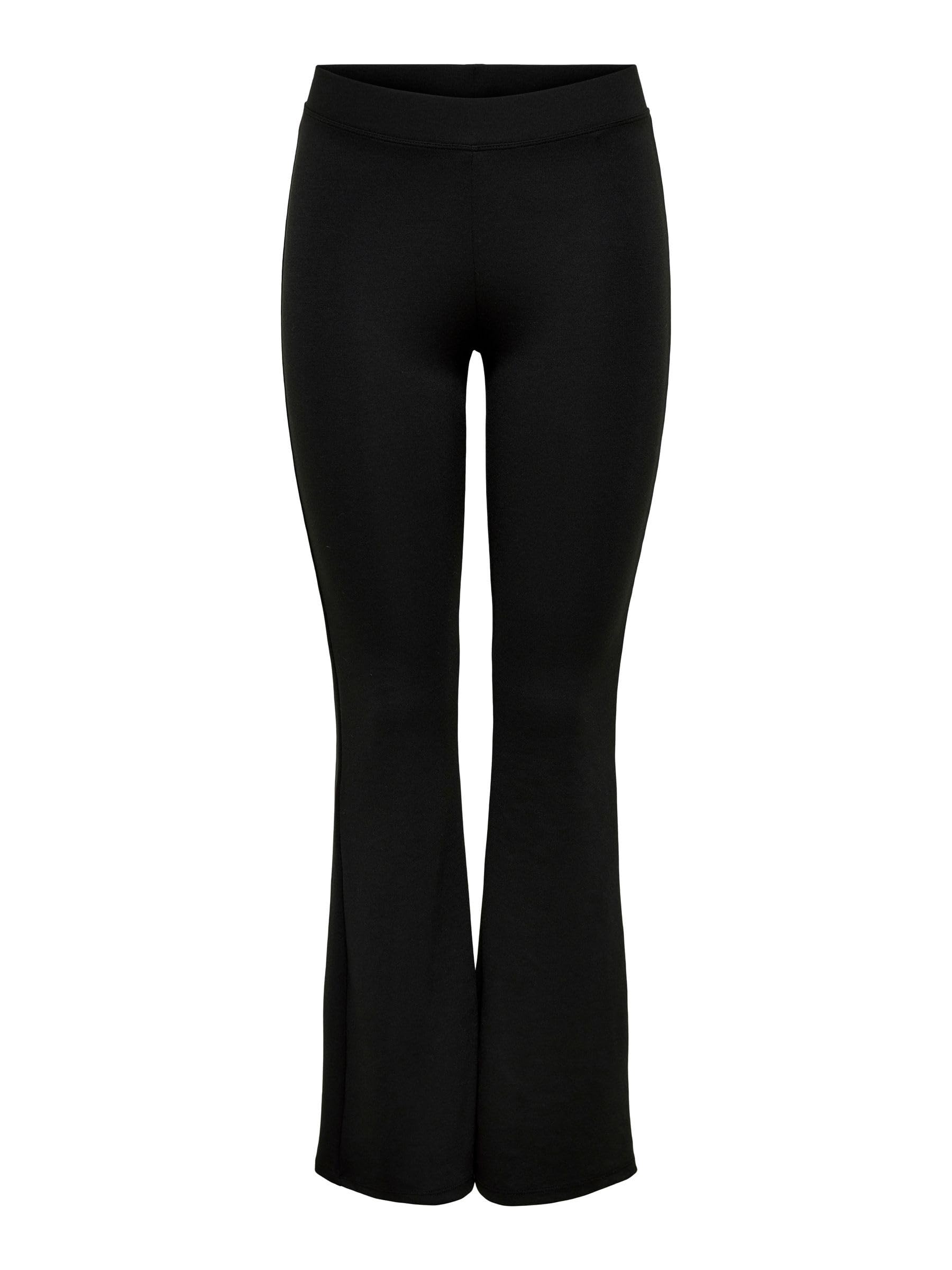 Only Women's Noir Trousers Woman Fever Stretch Flaired