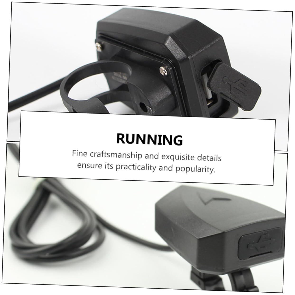 jojofuny 1pc Motorcycle USB Phone Charger Electric Mobile Charging for -Term Use for Navigation Motorbikes Single Unit Charger