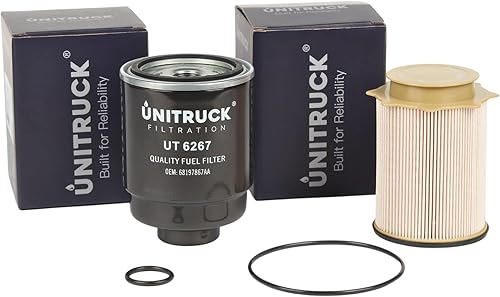 Filtros de combustible 6.7 Cummings Juego de separador de agua de repuesto para motores diésel Turbo Cummins 2013-2018 2500 3500 4500 5500 6.7L disponible en Yaxa Mexico