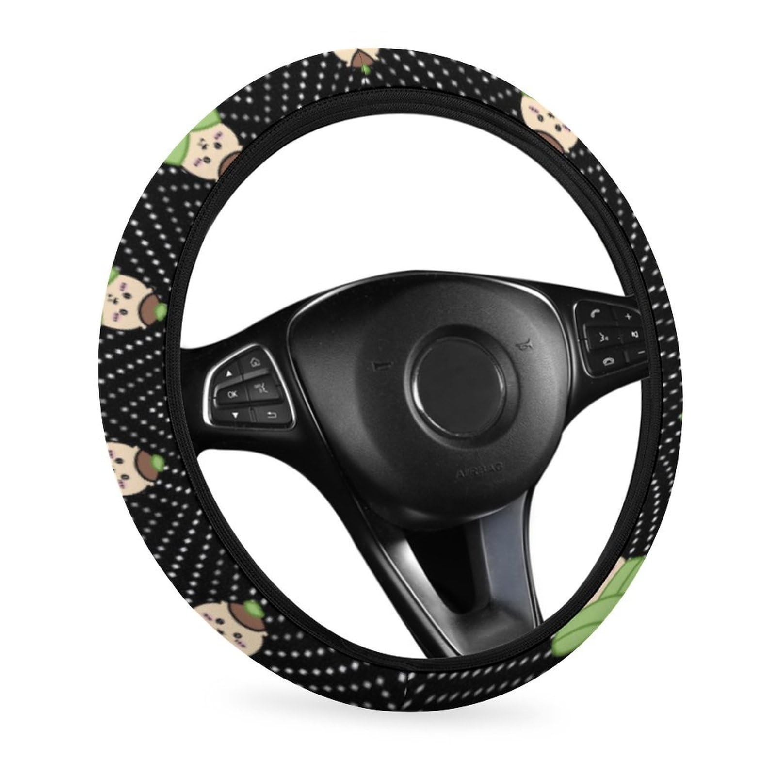 Amazon | ちいかわ (くりまんじゅう) ハンドルカバー 車用ステアリング