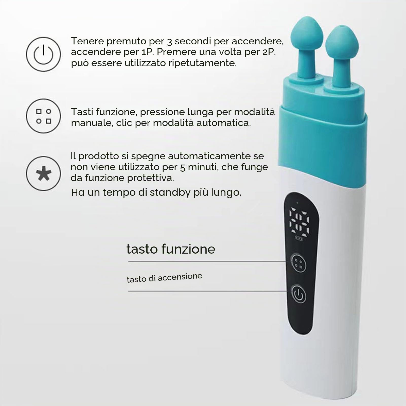 Dispositivo di Scarico Pressione Orecchio – Sbloccatore Tromba di Eustachio Bilanciato, Regolatore Pressione Auricolare per Volo, Immersioni, Nuoto, USB Ricaricabile con Doppia Tes