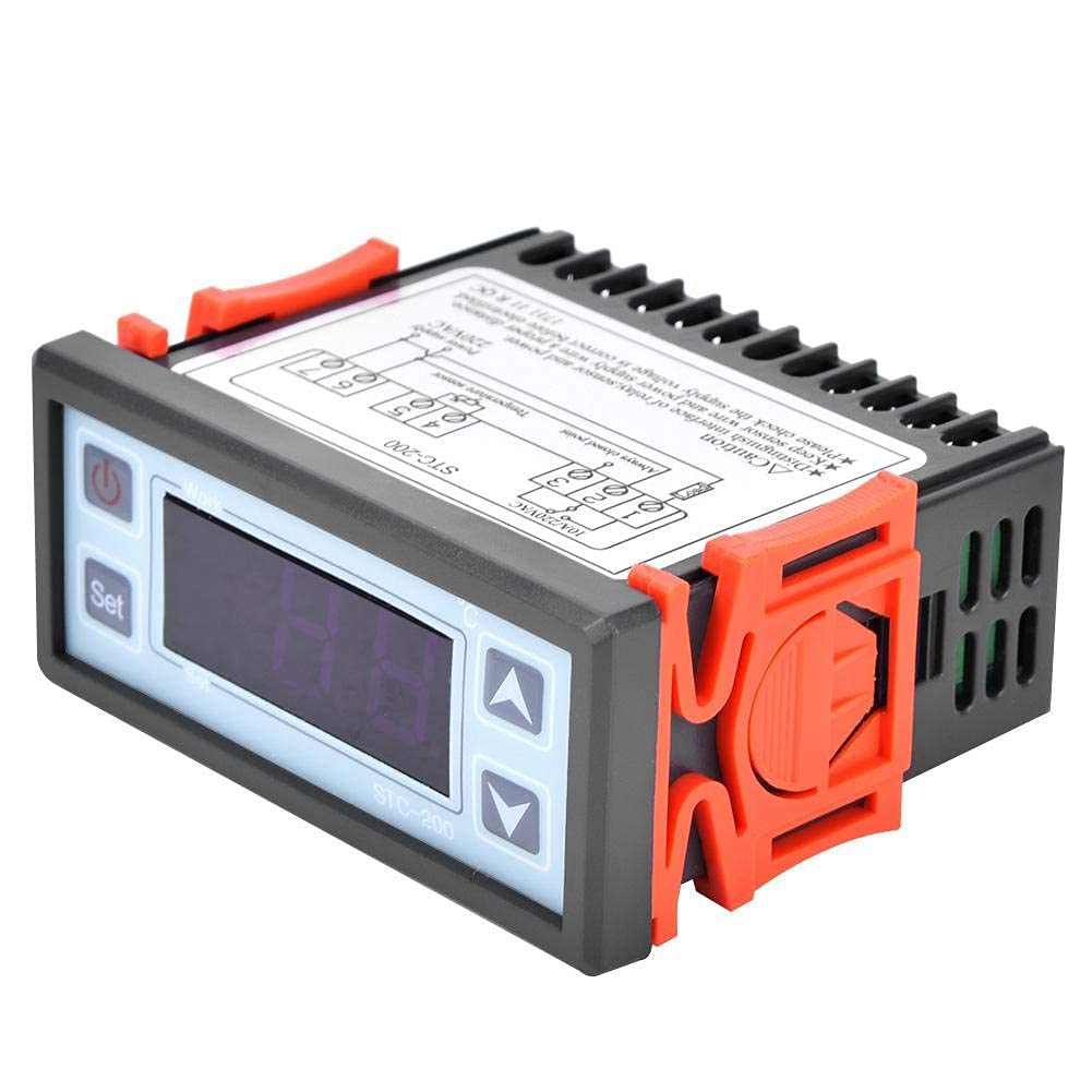 QLHbro STC-200 Digital Thermostat Temperature Controller Microcomputer Refrigeration Heating AC220V