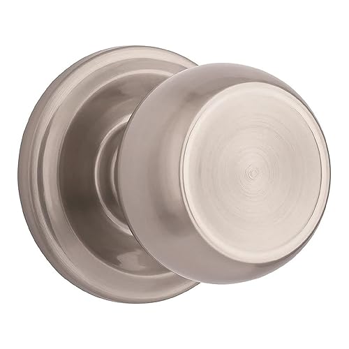 Stafford Hall Closet Door Knob, Satin Nickel - Hands-Free Technology,