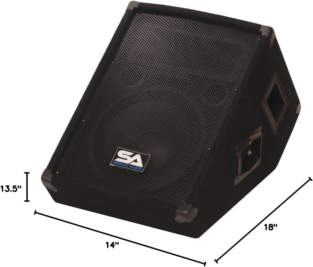 Seismic Audio - SA-10MTSingle - 10" Floor / Stage Monitor Wedge Style with Titanium Horn - Image 8
