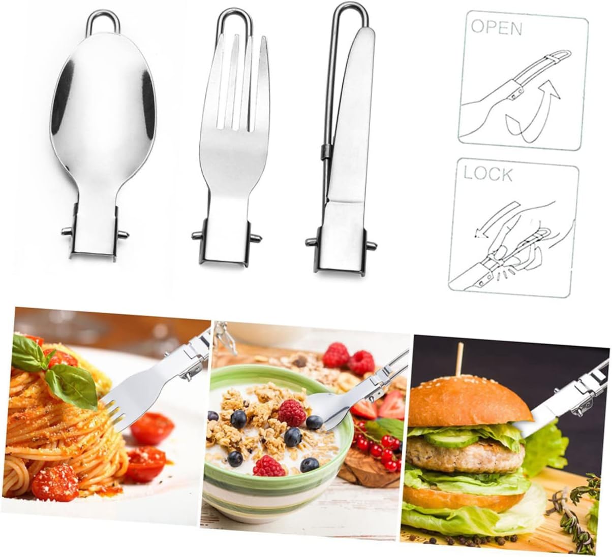 1set Portable Aluminium Alloy Camping Cookware Person Outdoor for Hiking Picnics and Camping Activities Lightweight and Design Included Cleaning Sponge